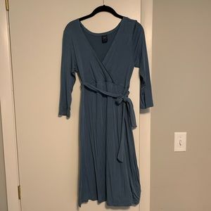 Maternity faux wrap dress